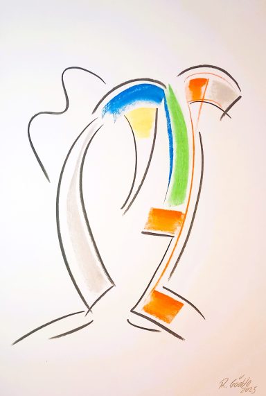 Pinguin 1200.- Pinguin abstrakt