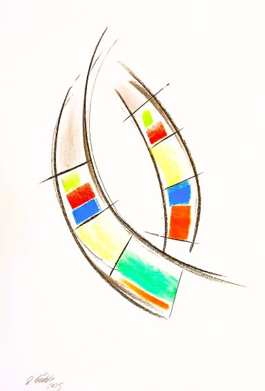 Toro 1300,00 abstrakte expressionistische Malerei 43 x 64 cm auf Hahnemühle und mehrfacher Super Fixierung 300.-€