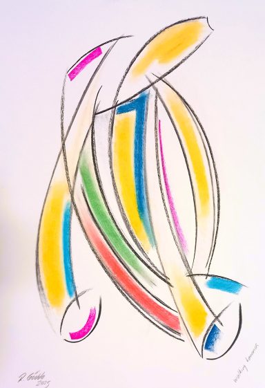 walking bananas 1200.-€ Banen abstrakt