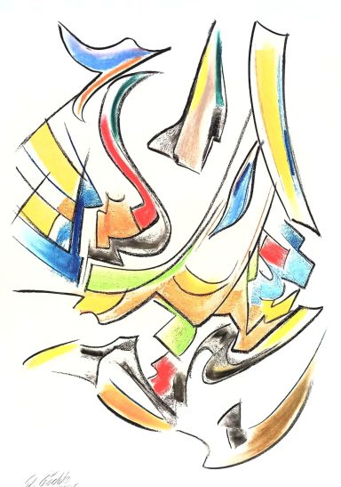 Space 1200.-, 43 x 63 cm Weltraum, Space