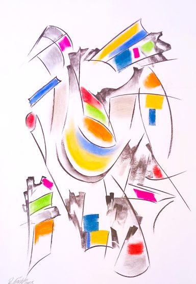 Hahn abstrakt surreal 900.- Hahn abstrakt surreal