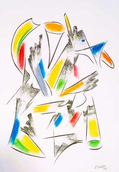 Afrika 1200,00 € abstrakte expressionistische Malerei.
Gemäldeformat 43 x 64 auf Hahnemühle mit Pastellkreide und mehrfacher Fixierung. Absolut wischfest